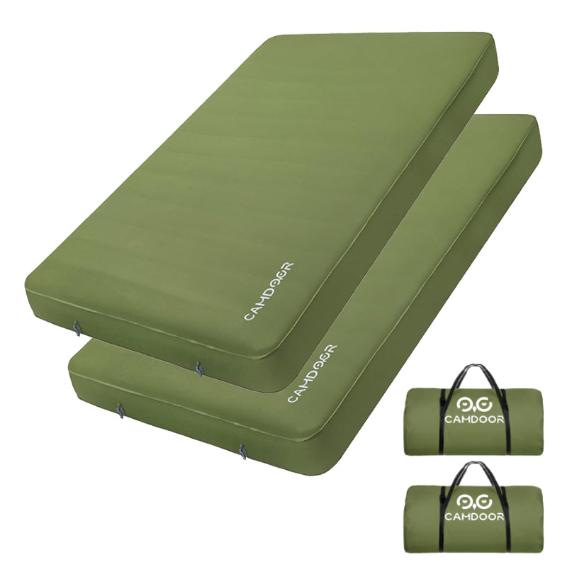 インフレーターマット DX 厚手10cm、ファミリー キャンプ、車中泊 マット【送料無料・1年保証】