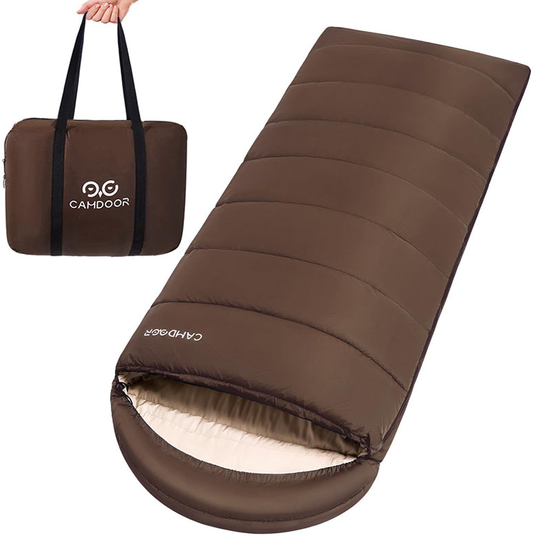 寝袋 もっちり温、人工ダウン シュラフ 封筒型、30秒收纳、-15℃~20℃耐寒【送料無料・1年保証】