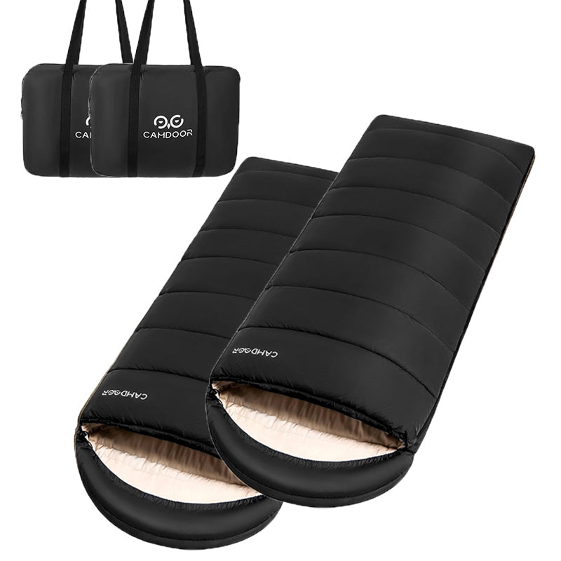 寝袋 もっちり温、人工ダウン シュラフ 封筒型、30秒收纳、-15℃~20℃耐寒【送料無料・1年保証】