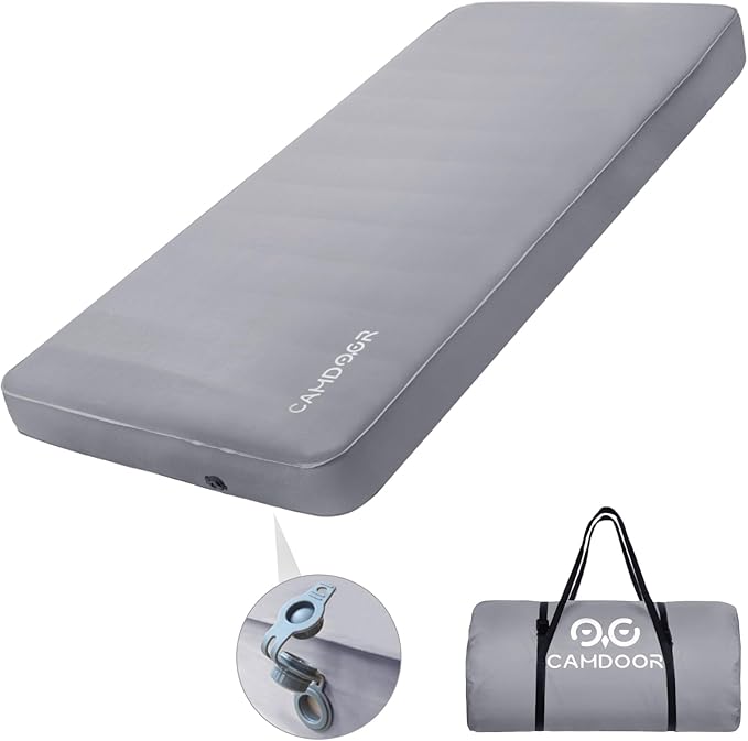 インフレーターマット DX 厚手10cm、ファミリー キャンプ、車中泊 マット【送料無料・1年保証】