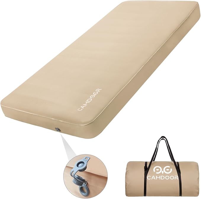 インフレーターマット DX 厚手10cm、ファミリー キャンプ、車中泊 マット【送料無料・1年保証】