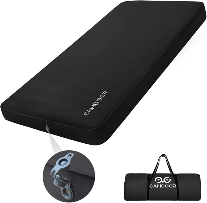 インフレーターマット DX 厚手10cm、ファミリー キャンプ、車中泊 マット【送料無料・1年保証】