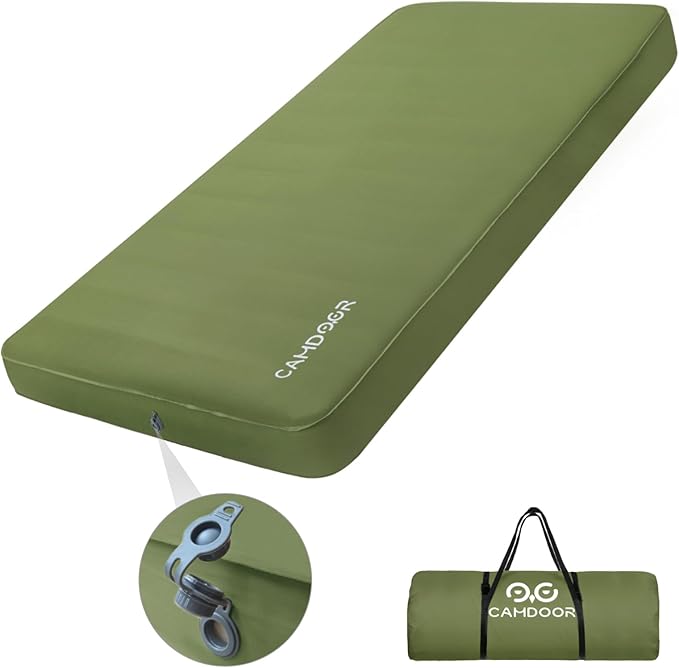 インフレーターマット DX 厚手10cm、ファミリー キャンプ、車中泊 マット【送料無料・1年保証】