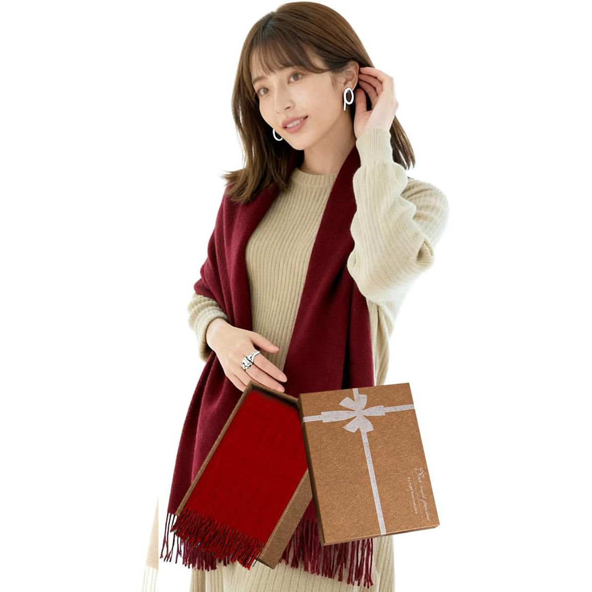 マフラー レディース 人気 カシミヤタッチ