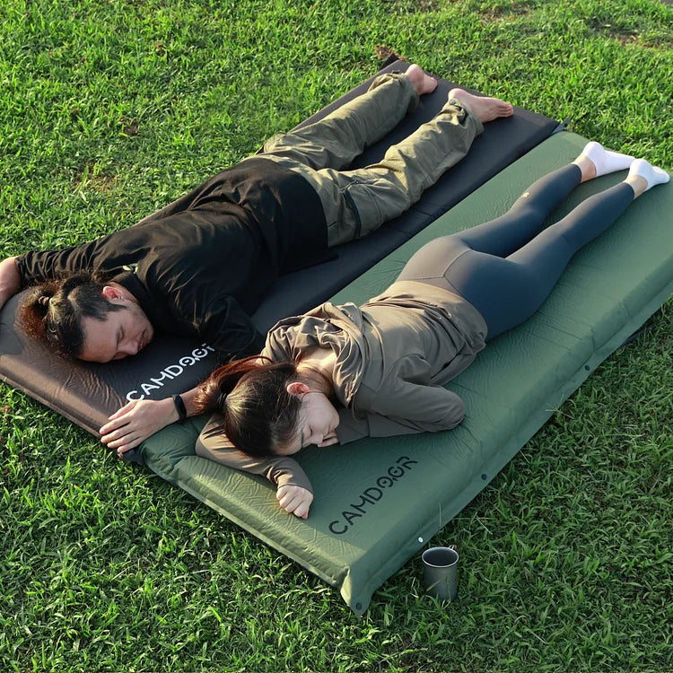 CAMDOOR インフレーターマット 3セット 新品 キャンプ用インフレータマット、自動膨張式スリーピングマット