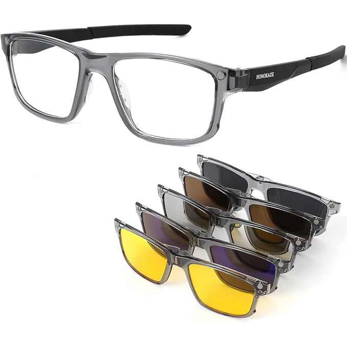 サングラス メンズ 【5レンズ付き·磁気式レンズ瞬時切り替え】