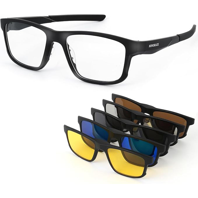 サングラス メンズ 【5レンズ付き·磁気式レンズ瞬時切り替え】